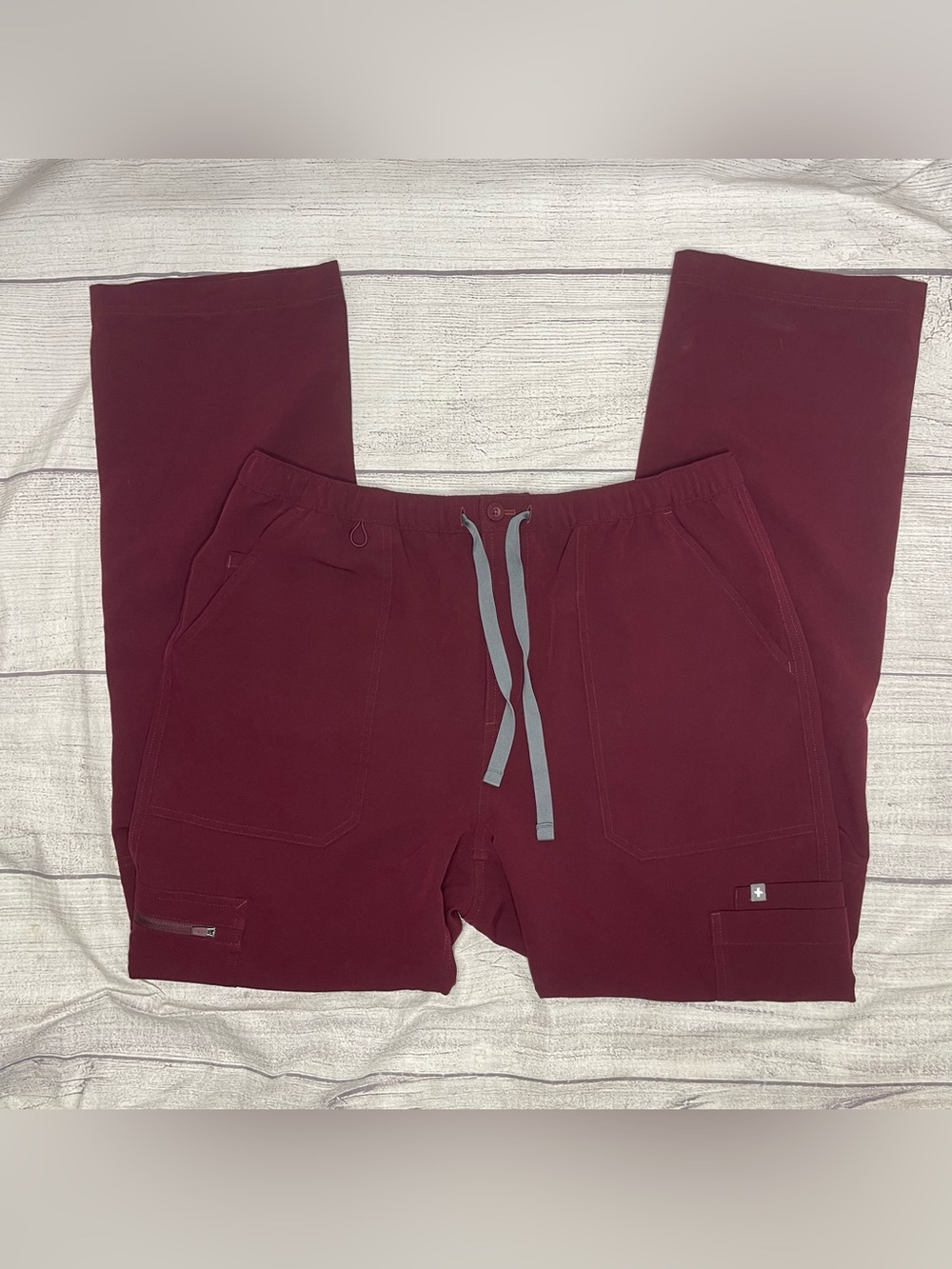 Figs Men’s Large Tall Scrub Cairo Technical Collection Burgundy Pants